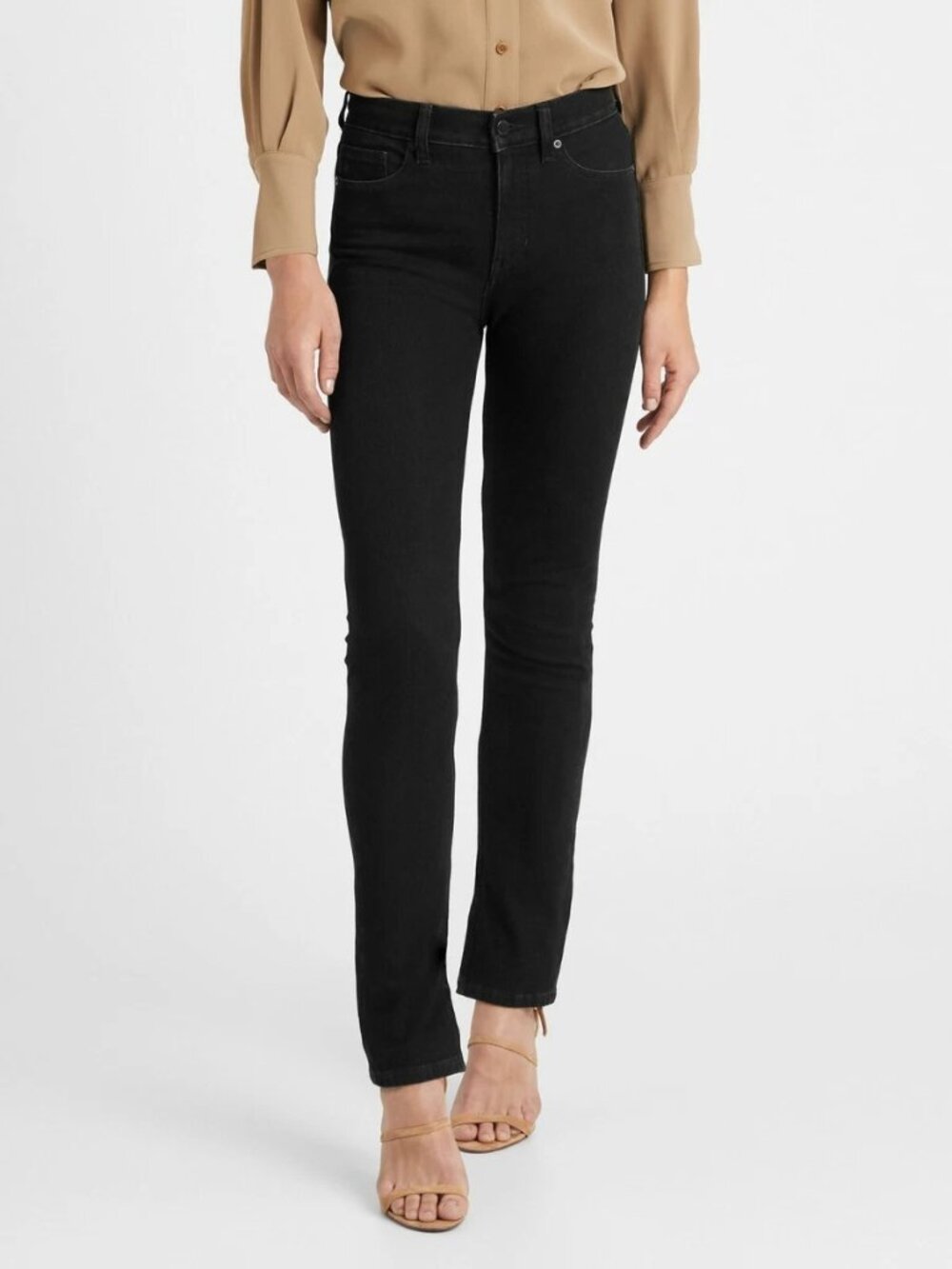 BANANA REPUBLIC high rise slim stiletto jeans in black (sz26)